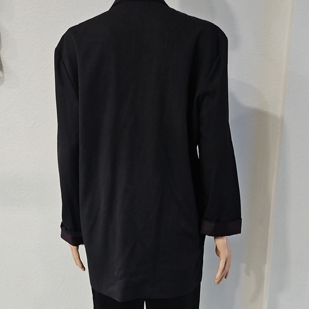 David Benjamin Collection Black Oversized Blazer with Relaxed Fit - Picture 4 of 6